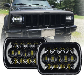 105W φωτεινότερα τετράγωνα προβολέα LED LED IP67 αδιάβροχο για φορτηγό JK Cherokee