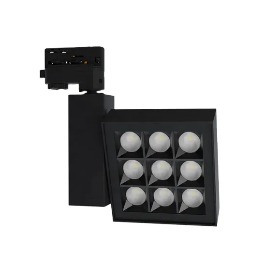 RONSE Wholesale IP20 Adjustable Rail Mount 40W Track Light - Black/White COB Jewelry Showcase