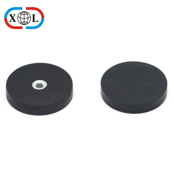 Neodymium Rubber Coated Round Base Magnet