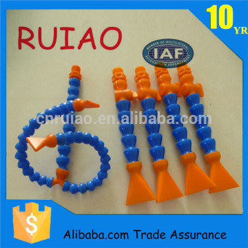 high quality 3/8 inch plastic adjustable coolant pipe with falt cock , engineering cooling tube for cnc machine made in china