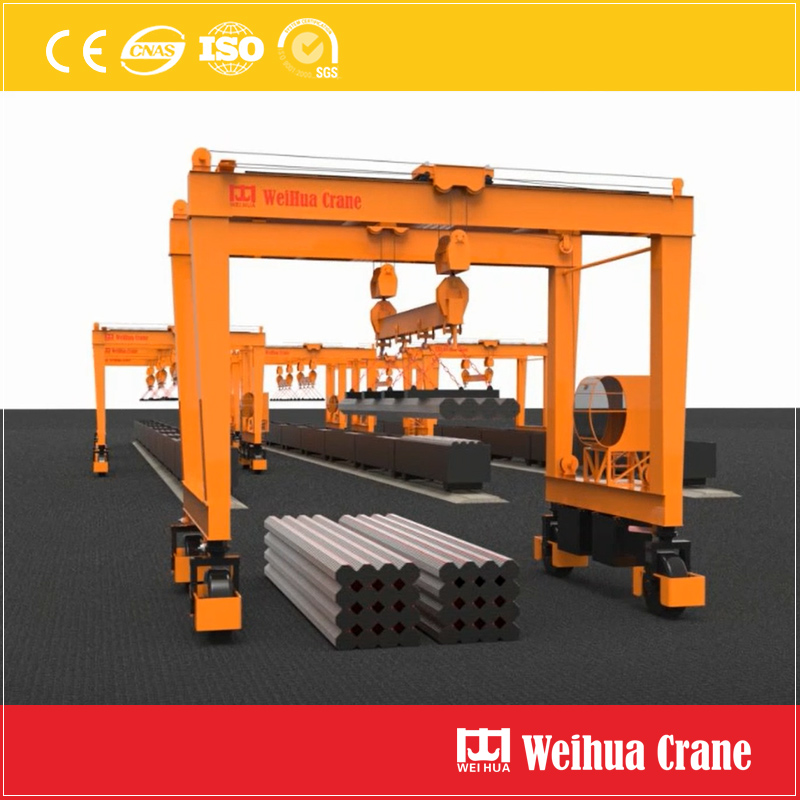 Rubber Tyred Gantry Crane Steel Pipe