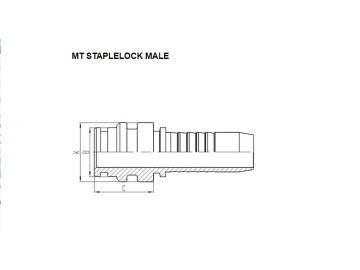 MT Staplelock Male 60011