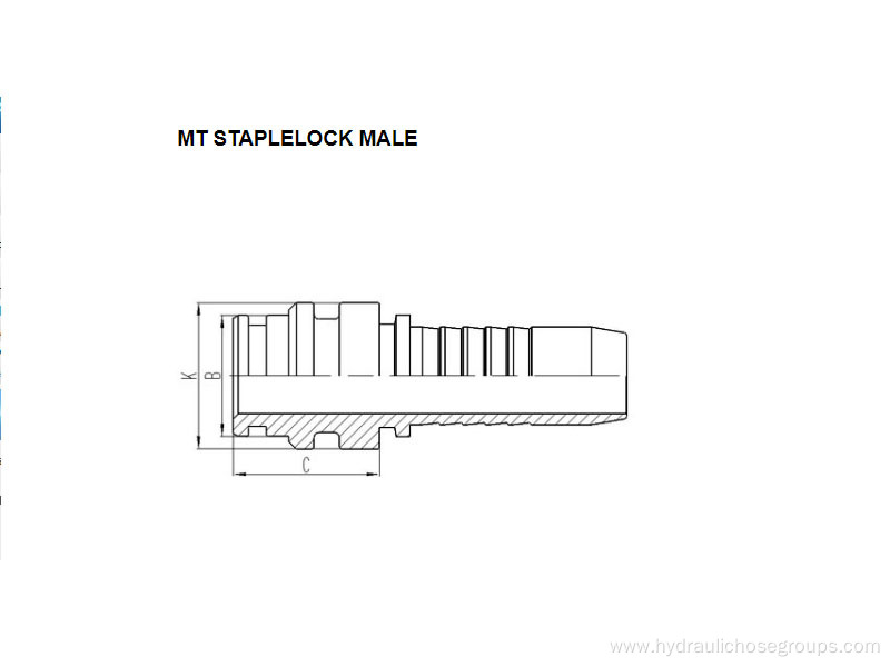 MT Staplelock Male 60011