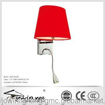Red Fabric Wall Light