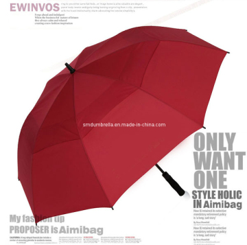 Red Advertising Umbrella Golf Wind Umbrella EVA Handle