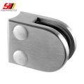 Stainless steel glass to wall hardware clamp