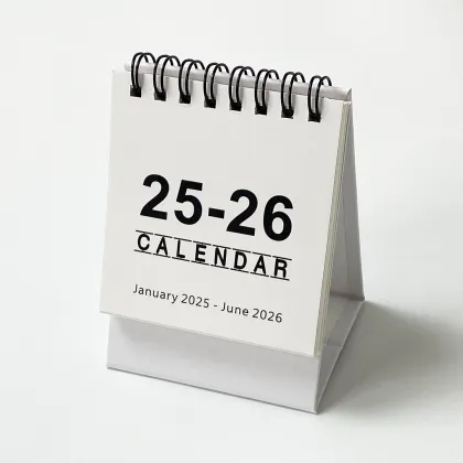 2025-2026 Creative Simple Desktop Mini Calendar