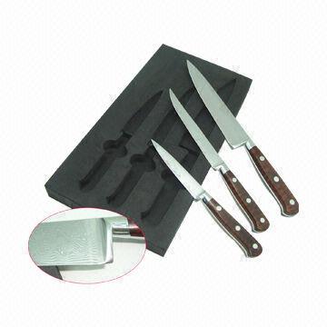 Damascus knife set