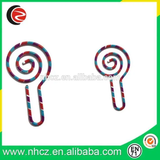 Lollipop Candy Shaped Paper Clips,Children Clip