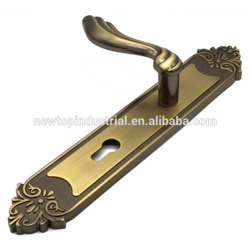 Hote sale zinc alloy door handle lock set for middle east country
