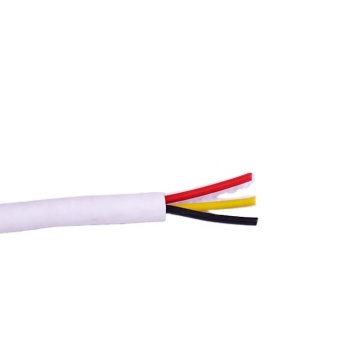 Filo isolato FEP a 3 core da 0,3 mm con finitura rivestita in gomma siliconica, cavo di alimentazione a 3 core bianco-OD 4,5 mm