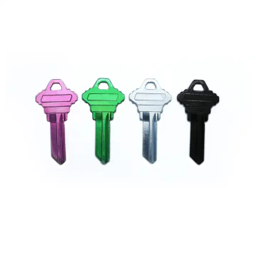 Custom Color Blank Brass Keys with SC1 KW1 Keyway