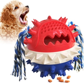 Dog squeak Leaking Food Ball chew Toys