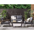 Sofa de patio modulaire personnalisé Sofa Patio Set Leisure Luxury Tek Wood Outdoor Garden Canapa