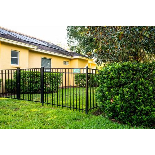 Security Fence Panels wall top wpc outdoor steel picket security fence Factory