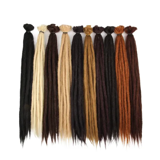 Alileader Handmade Dreadlocks Hair Extensions Crochet Hair Synthetic Hair 1Strands Dreadlock For Women And Men