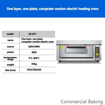 Newest Commercial Gas Oven Electric Deck Oven Bakery Baking Machine