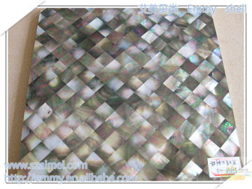 Modest luxury natural black/gray mother of pearl seashell mosaic wall tiles irregular triangle