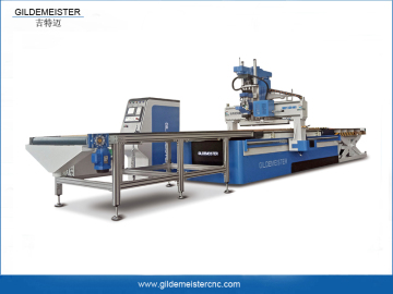 Carregamento e descarregamento automático da máquina roteador cnc