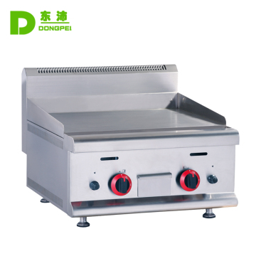 Commercial Stainless Steel Flat Gas Half-Grooved Burger Griddle Grill for Restaurant Equipment