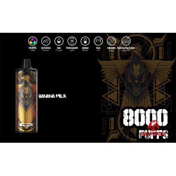 Vape descartável de embalagem elegante 8000puffs