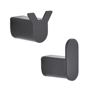 Stainless Steel Black Robe Hooks for Hotels and Households