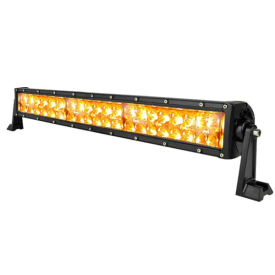 Amber led light bar, two row led light bar, 12v white & amber all in one bar