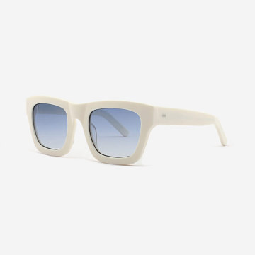 Slightly thicker square Acetate Unisex Sunglasses