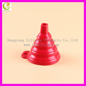 FDA /LFGB Flexible Collapsible Mini Silicone Oil Bright Colors Kitchen Funnel