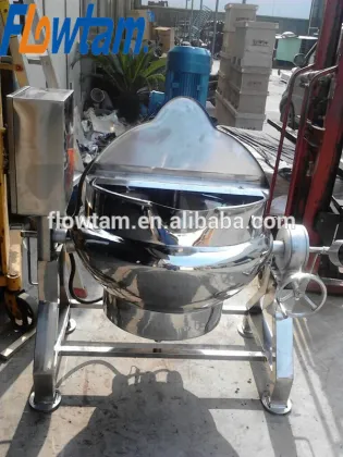 stainless steel steam jacket brew kettle