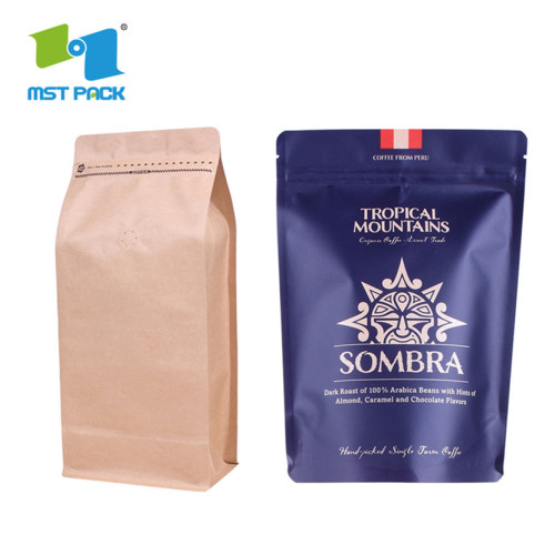 Borsa con cerniera stand up biodegradabile