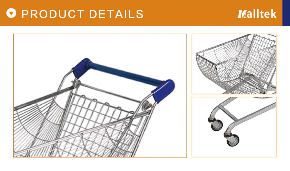 New Design sector Metal Supermarket Shopping Trolley