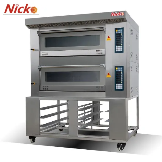 Guangzhou Nicko Professtional Bakery Equipment Pizza/Cake/ Bread 2 Deck Gas Electric Deck Oven Price