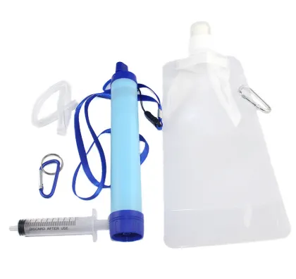 Portable Outdoor Water Purifier: Survival Emergency Drinking Water Purification Pipette Filter