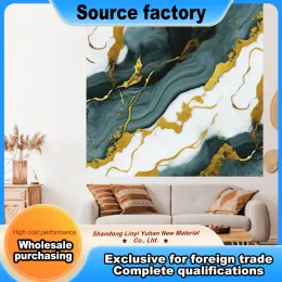 Luxury Gilded Coil Wall Mural Design