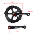 จักรยานแครนค์เซ็ตสปีดเดียว Crankset Crank Crank 165 มม.