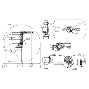 Vacuum grinding use robot