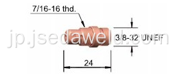 ティグ溶接コレットボディ17CB