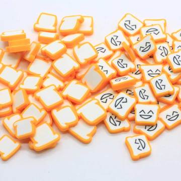 Cartoon Mini Smiley Brood Plakjes Polymeer Hot Clay Hagelslag Voor Ambachten Slime Vullen Accessoires DIY Scrapbooking Telefoon Decor