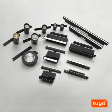 LuxHolic DC48V Dimmable Recessed Spotlight Linear Rail with Zigbee TUYA APP Control Smart System