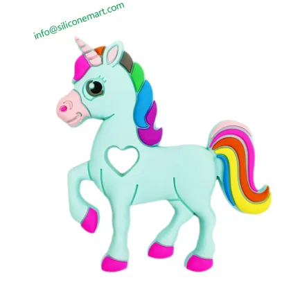 unicorn food grade silicone baby teether wholesale