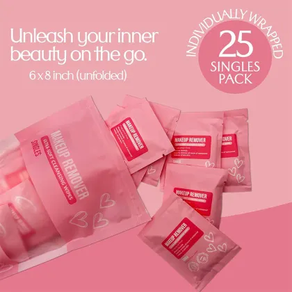 Customized individual packaging eyelid makeup wipes