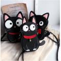 Cat Mini Bag 카툰 가죽 가방 자수 패치