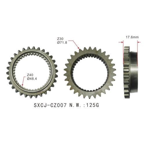 OEM 8-94310153-0 Customized Auto Gearbox Parts Synchronizer Tooth Cone for ISUZU TFR54 MSG5E