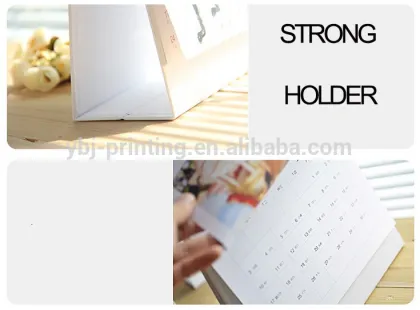 2017 new year calendar hot sale China custom YO coil table calendar with notepad
