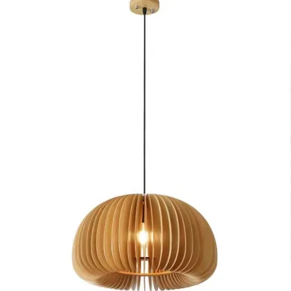 Japanese Retro Wooden Chandelier