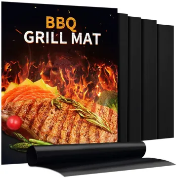 Amazon High quality 0.20mm bbq grill mat thickness 40*33cm non-stick barbecue mat