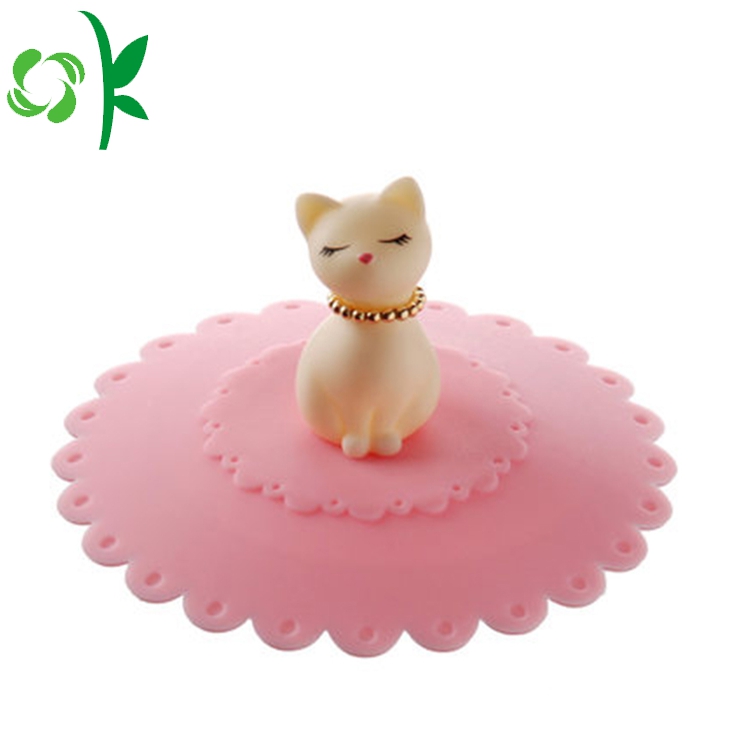 Cat Shape Silicone Coffee Accessories Dink Cup Lids