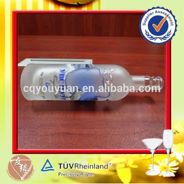 Screw Top Bottle Wine 750 Round Clear Colored 750ML Glass Bottle With Cork