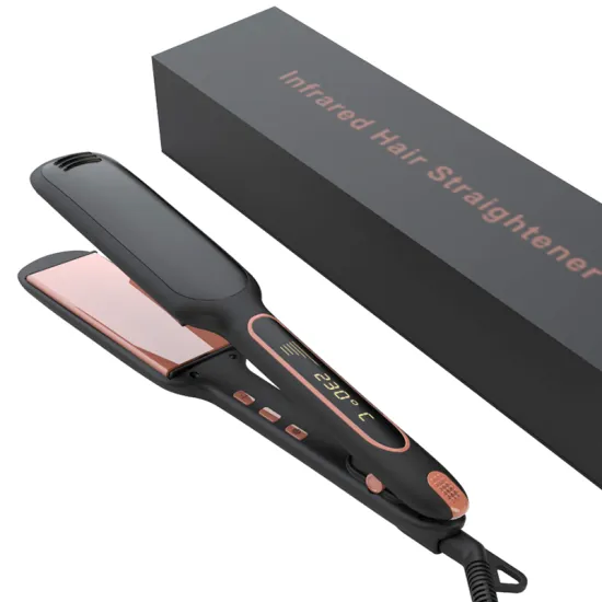 High Quality Custom Logo Cabello Ceramic Hair Straightener Flat Iron
